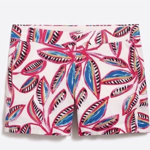 NWT Jcrew Factory Pink Blue Floral shorts size 2